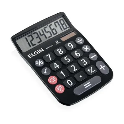 Calculadora De Mesa 8 Dígitos Mv-4133 Preta