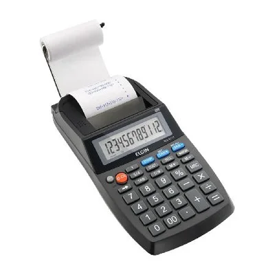 Calculadora Compacta Com Bobina Elgin Ma-5111, 12 Dígitos, Preto - 42MA51110000