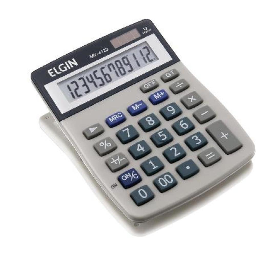 Calculadora De Mesa Elgin 12 Dígitos Solar KaBuM