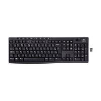 Menor preço em Teclado Logitech Multimidia  Preto,Sem Fio K270