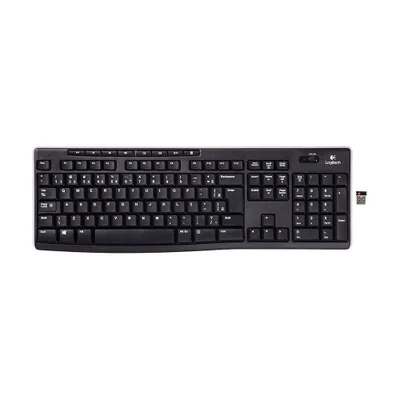 Teclado Logitech Multimidia  Preto,Sem Fio K270