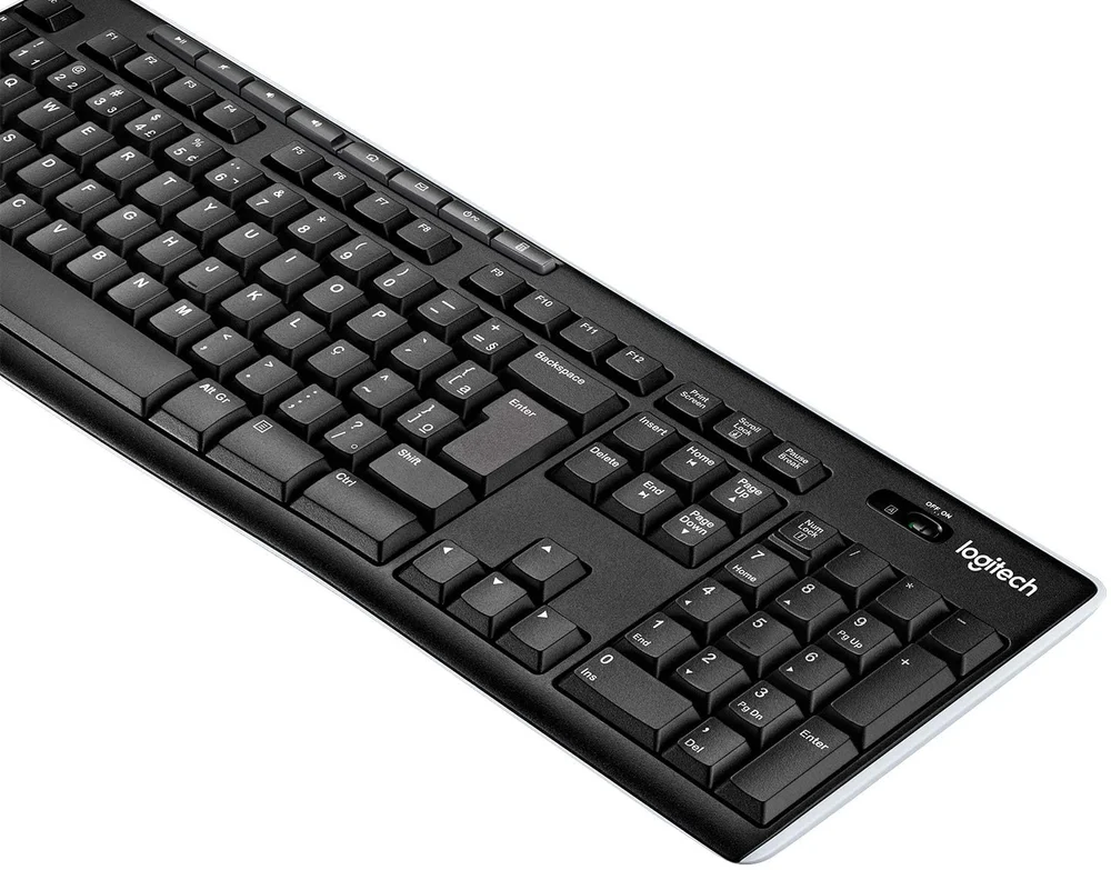 Imagem 2 de 4 do produto Teclado Logitech Multimidia  Preto,Sem Fio K270