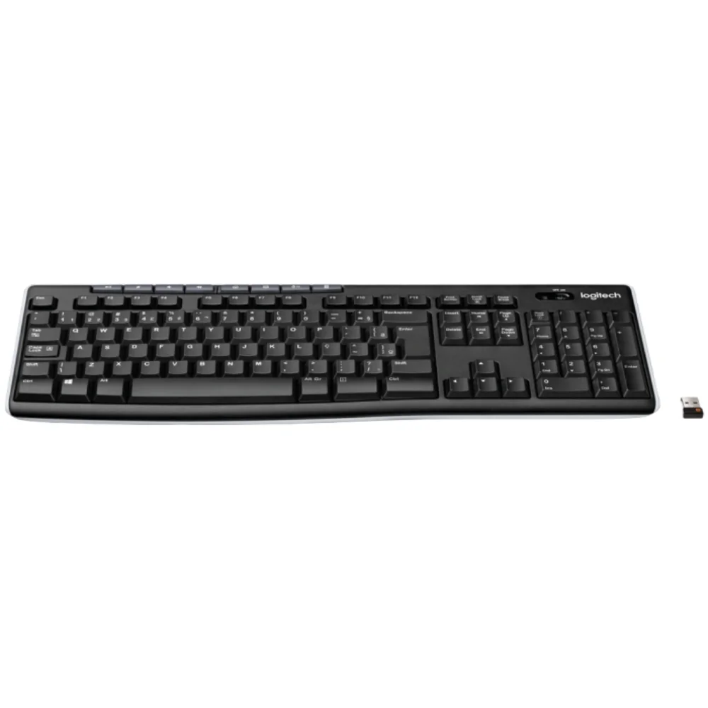 Imagem 3 de 4 do produto Teclado Logitech Multimidia  Preto,Sem Fio K270