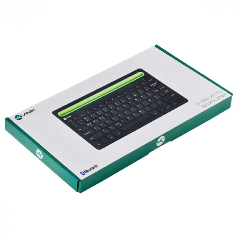 Imagem 3 de 4 do produto Teclado Vinik Bluetooth, ABNT, para Tablet e Smartphone, Preto - Dt200