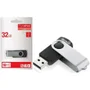 Pen Drive 32GB Multi Twist, USB 2.0, Preto e Prata - Pd589