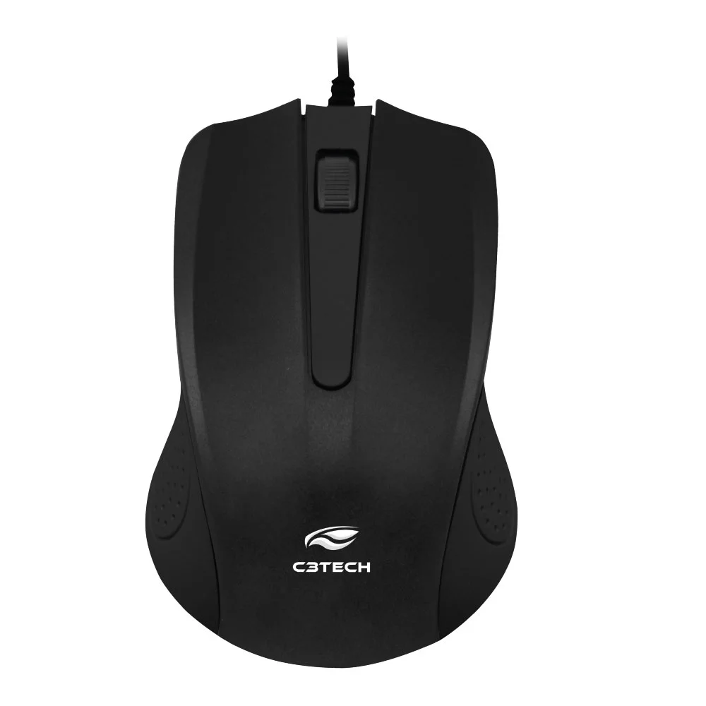 Mouse C3 Tech, USB, 1000DPI, Preto - MS-20BK Mouse C3 Tech, USB, 1000DPI, Preto - MS-20BK