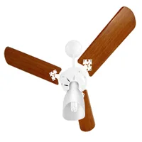 Menor preço em Ventilador de Teto Venti Delta New Delta light Branco Pas em Mogno 127v