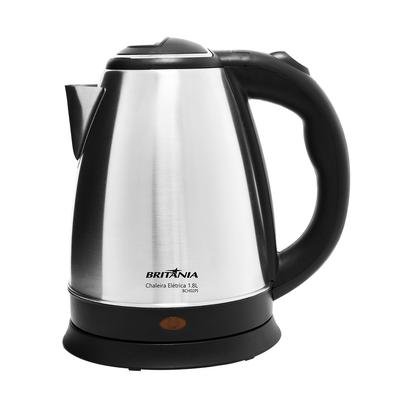 A Chaleira Elétrica Britânia 1,8L BCH02PI tem capacidade para 1,8 de água fervida , Ideal para preparar café instantâneo, cappuccino, chá, chimarrão,
