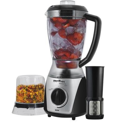 • O Liquidificador Britânia Eletronic Pro é 2 em 1! Ele é processador e liquidificador! São 800W para atender a todas as suas necessidades,• Com o p