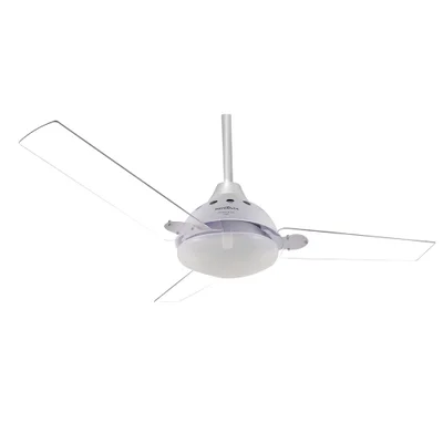 Ventilador Britânia de Teto e Luminária, Cristal, BVT05B, 127V