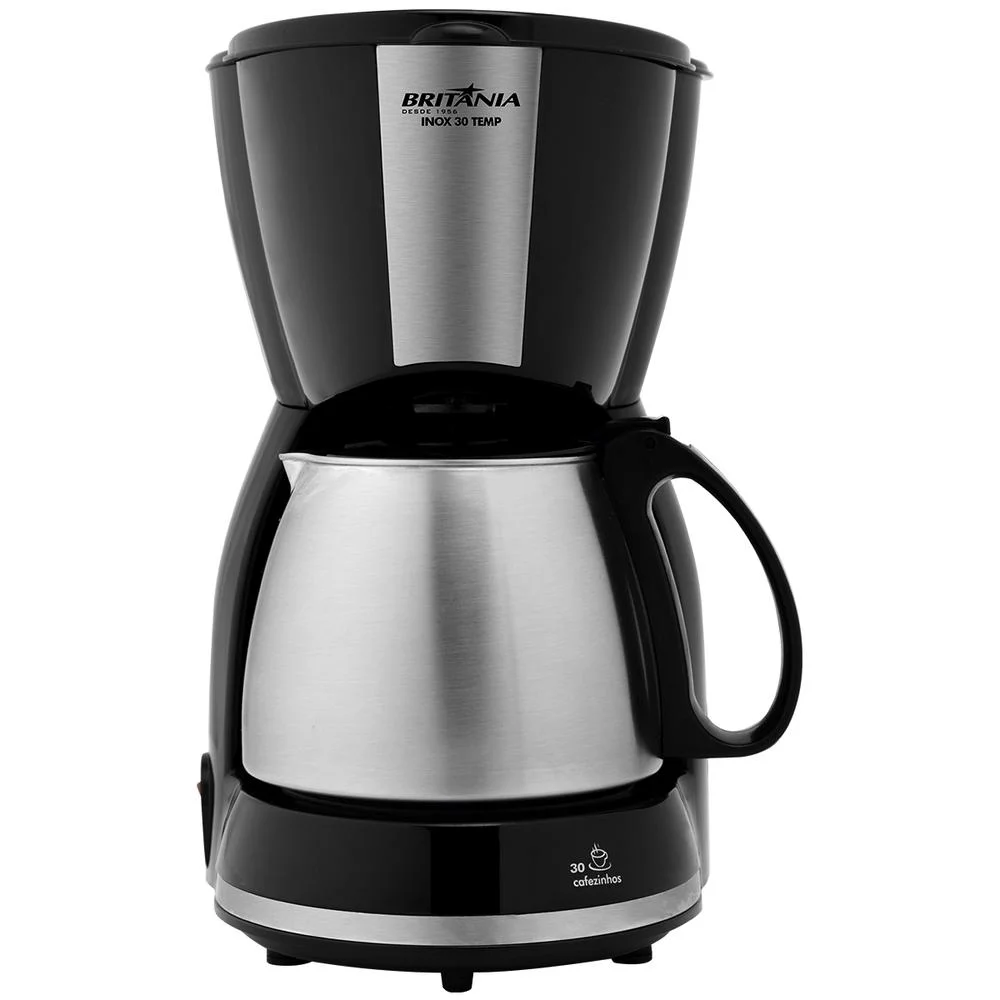 Cafeteira Britânia Inox 30 Temp, Potência (Watts) : 800, 220V