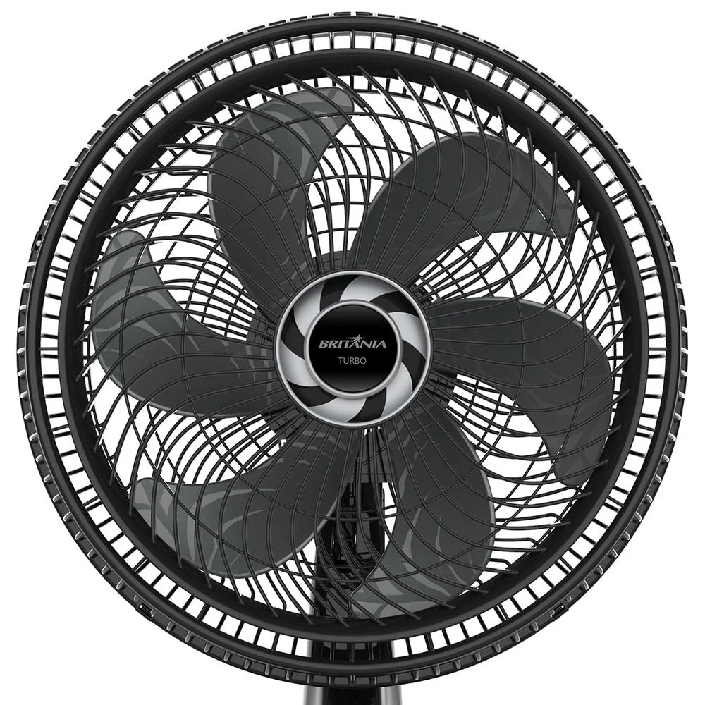 Ventilador Britania Bvt30 Turbo, 30cm, 3 Vel, 55w, Preto - 220v