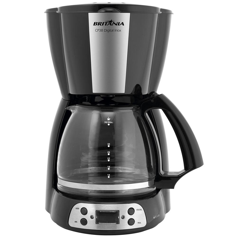 Imagem 3 de 3 do produto Cafeteira Britânia CP38 Digital, Inox - 220V