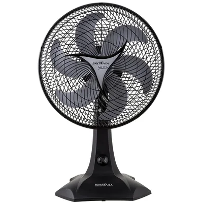 Ventilador de Mesa Britânia Protect 30 SIX, 30cm, 3 Velocidades, 110V, Preto