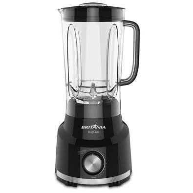 O Liquidificador Britânia Turbo Preto 1400W, possui 11 velocidades + Turbo, função Pulsar/Autolimpeza, ideal para preparar vitaminas, molhos, sopas cr