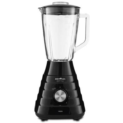 • O Liquidificador Britânia BLQ950P Glass 900W oferece copo em vidro com capacidade para 2,4 litros, ideal para você fazer grandes quantidades!• Com 4