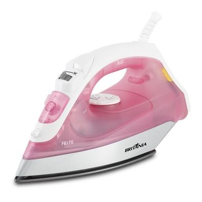 Para quem deseja comodidade a praticidade na hora de passar roupa, você pode contar com o Ferro a Vapor Rosa! Com base antiaderente, vapor extra e fu