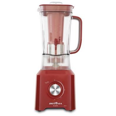 • O Liquidificador Britânia BLQ900 Vermelho possui 900W, potência que te leva muito além na hora de preparar diversas receitas!• Com 4 velocidades + p