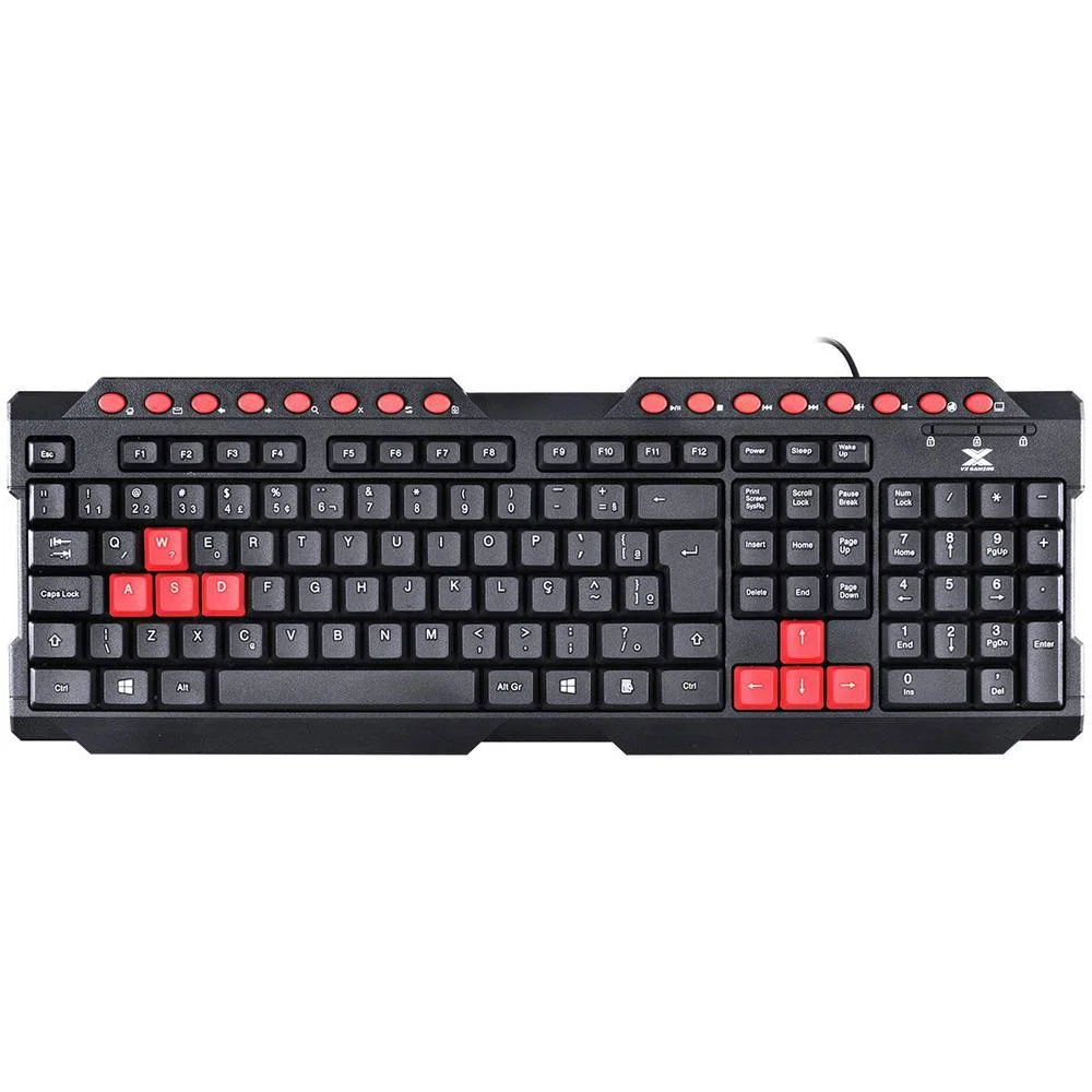 Teclado Gamer Dragon V2 Vermelho - GT100 Teclado Gamer Dragon V2 Vermelho - GT100