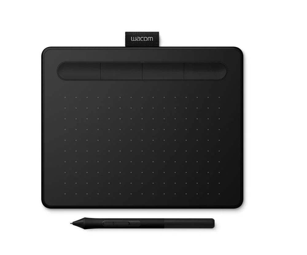 Imagem 2 de 5 do produto Mesa Digitalizadora Wacom Intuos, Com Pen Tray, 152 x 95mm, Wacom Pen 4K, 2540 LPI, USB, Preta - CTL4100