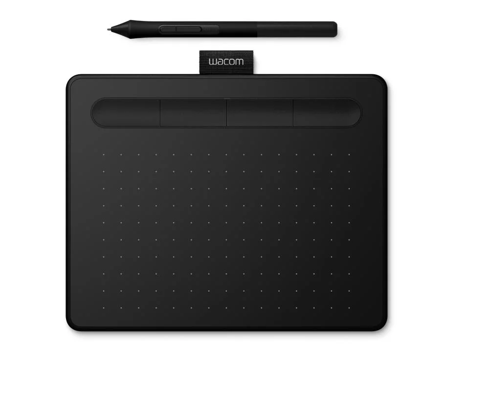 Imagem 5 de 5 do produto Mesa Digitalizadora Wacom Intuos, Com Pen Tray, 152 x 95mm, Wacom Pen 4K, 2540 LPI, USB, Preta - CTL4100