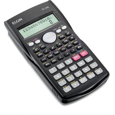 A Elgin dispõe das Calculadoras Científicas modelos CC56, SC183 e CC240. Com displays de 10 e 12 dígitos em duas linhas para visualização de Cálculos