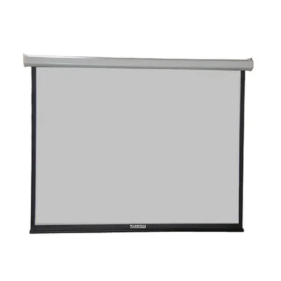 Tela de Projeção Retrátil Nardelli NR-007 120" Formato 4:3 Manual com Mola – Área Útil 2,43 x 1,82 m – Estrutura em Alumínio Preto