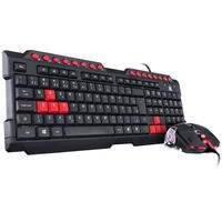 Teclado e Mouse Gamer Vx Gaming Grifo - Mouse, 2400 Dpi, Cabo USB 1.8 Metros, Led Vermelho - Vgc-01V.