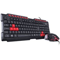 Teclado e Mouse Gamer Vx Gaming Grifo - Mouse, 2400 Dpi, Cabo USB 1.8 Metros, Led Vermelho - Vgc-01V.