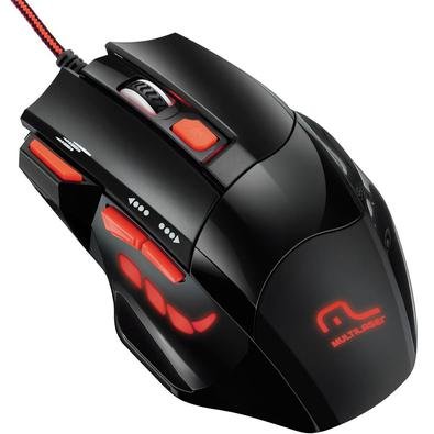 Com um super design gamer ergonômico e com detalhes em vermelho, para combinar com seus outros acessórios da linha Gamer Multilaser, o Mouse Óptico Fi