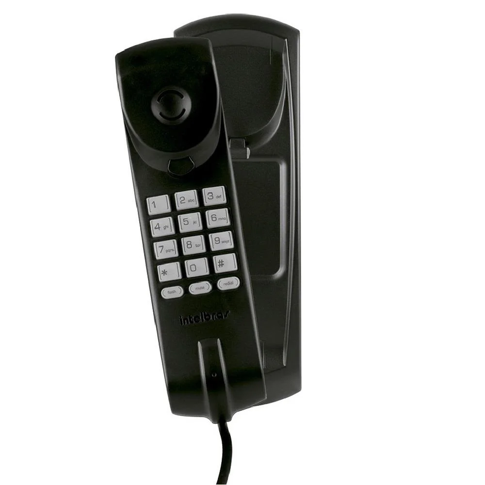 Telefone com Fio Intelbras Tc20, Funções Flash, Tom,  Rediscar, Teclado Luminoso, Preto - 4090401
