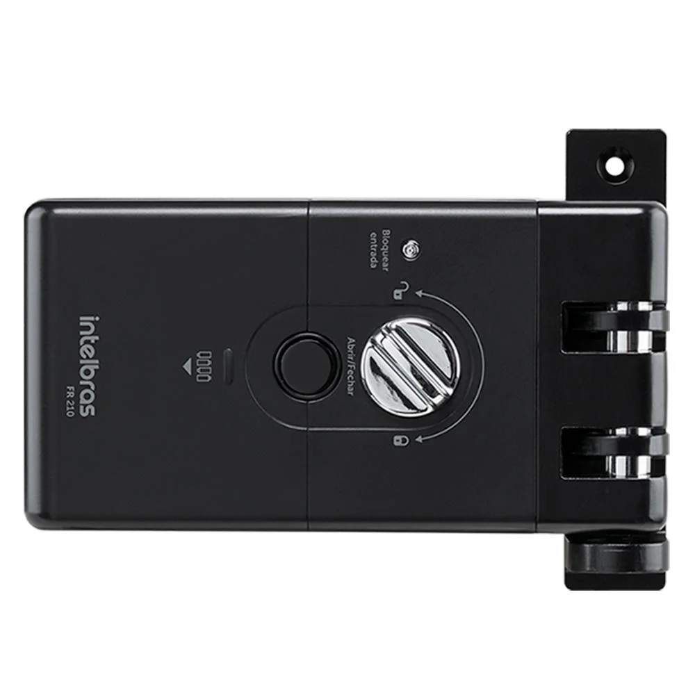 Imagem 5 de 5 do produto Fechadura Digital Intelbras Fr210, Touch Screen, Para Porta De Correr, Preta