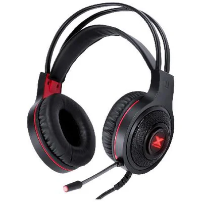 Headset Gamer Vinik VX Gaming Lugh, LED Vermelho, 50mm, USB, Preto e Vermelho - Gh300