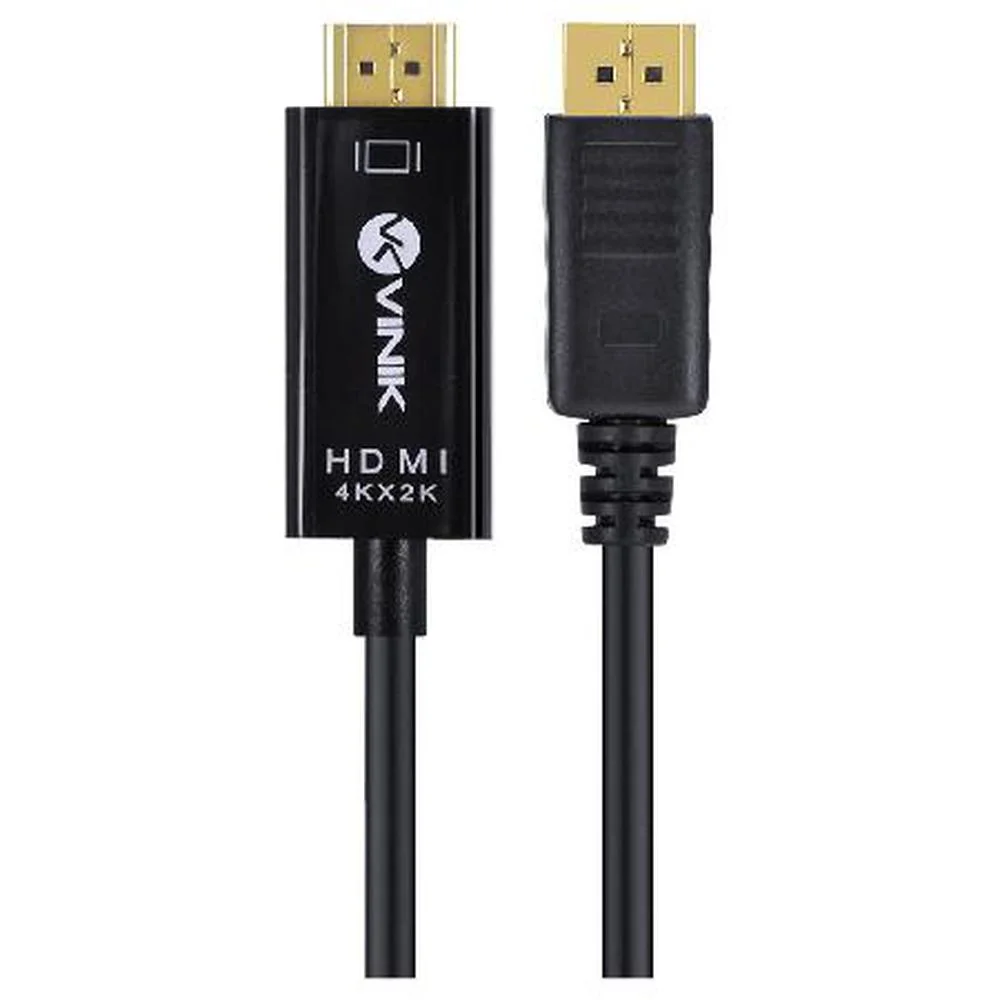 Imagem 3 de 3 do produto Cabo Displayport Vinik 1.3 Para HDMI 2.0 4K 30Hz Ultra HD 2 Metros H20dp13-2