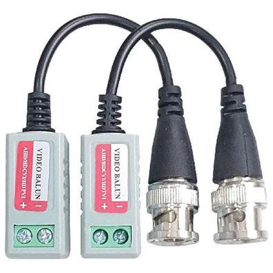 Plug direto na Câmera ou DVR o transceptor BNC, passivo, um canal, para transmissão e recepção do sinal de vídeo em HD ( CFTV ), usando um cabo de Lan