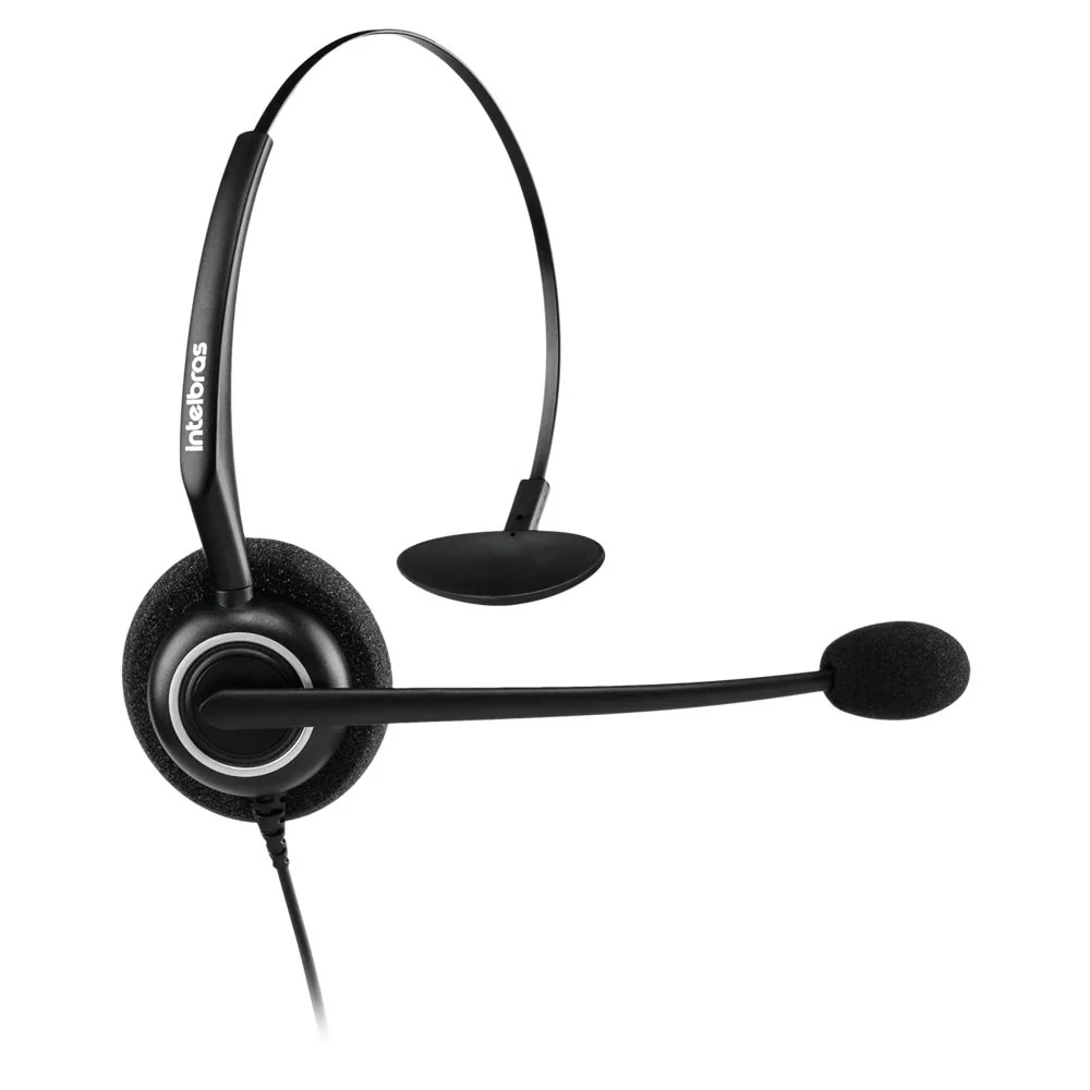 Imagem 3 de 5 do produto Fone Headset Intelbras Chs 55, Conector USB, Bivolt, Preto - 4010058