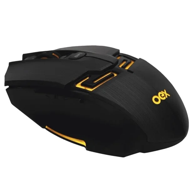 Imagem 2 de 5 do produto Mouse Killer, 4000dpi, Led, USB, Aço Escovado, Oex -  Ms312.