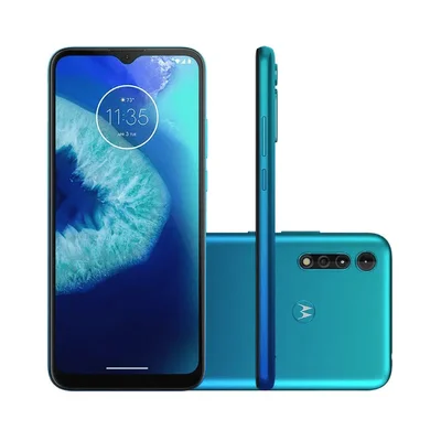 Smartphone Motorola Moto G8 Power Lite, 64GB, Octa-Core, Câmera Tripla, Tela 6.5" - Azul