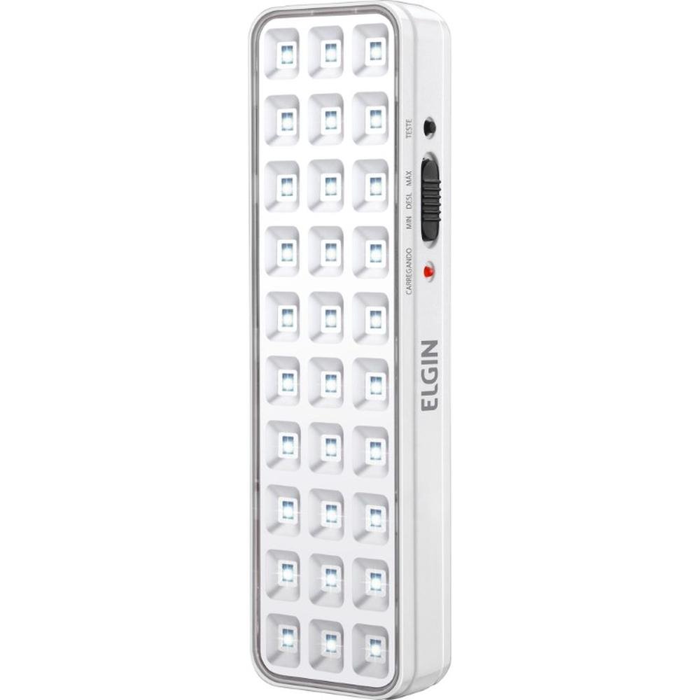 Luminária De Emergência Com 30 LED's, 2W, Elgin - Bivolt - 48LEM30L0000