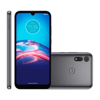 Smartphone Motorola Moto E6S, 32GB, 2GB RAM, Octa-Core, Tela 6,1", Câmera Dupla, Cinza Titanium