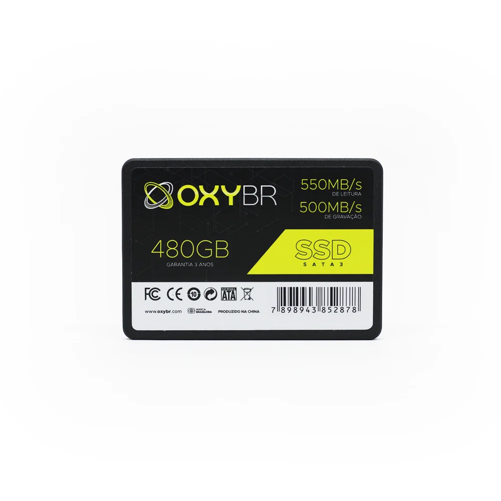 SSD 480GB, SATA 3 - OxyBR SSD 480GB, SATA 3 - OxyBR