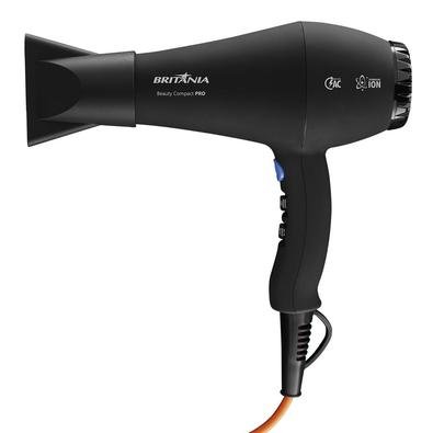 • Seu cabelo vai ficar ainda mais maravilhoso com o Secador de Cabelo Britânia Beauty Compact PRO BSC04P 2000W!• Possui motor AC, que garante perfor