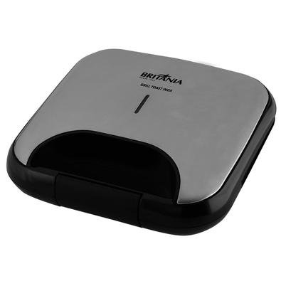 • O Grill BritâniaToast Inox 750W vai preparar as mais deliciosas comidas de forma prática e saudável! • As chapas grelham os dois lados por igual,