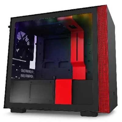 Gabinete H210i Matte Black/Red - Ca-H210i-Br