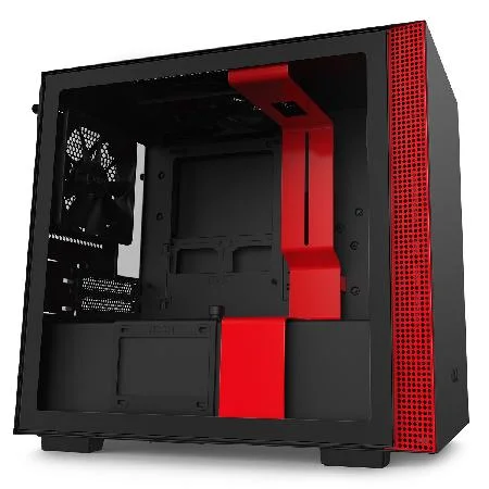 Gabinete H210 Matte Black/Red - Ca-H210b-Br