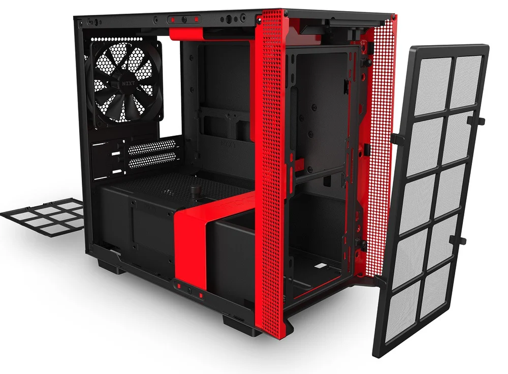 Imagem 5 de 5 do produto Gabinete H210 Matte Black/Red - Ca-H210b-Br