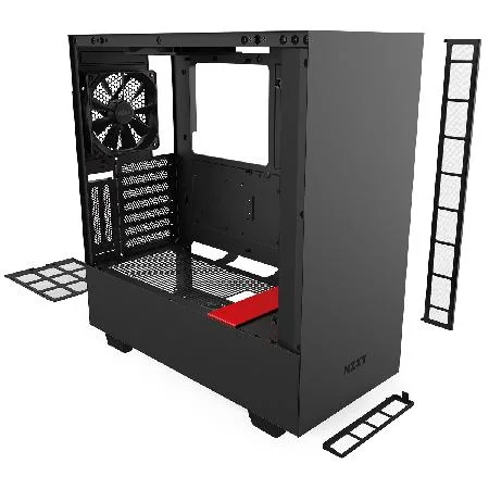 Imagem 3 de 5 do produto Gabinete H510i, Matte Black/Red - Ca-H510i-Br