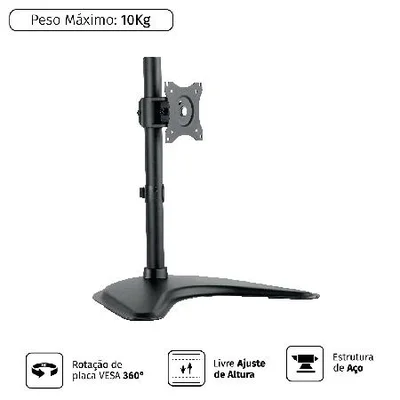 Suporte Para Monitor De Mesa 13´´-27´´´´ Vesa 100X100 Plmsm01b