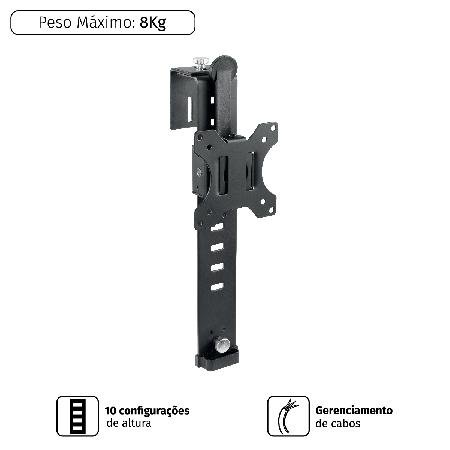 Suporte Para Monitor Pcyes Plmsm01e Suspenso, 17 Polegadas A 32 Polegadas
