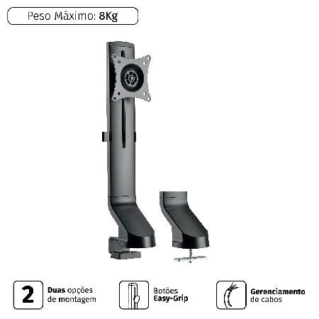 Suporte Para Monitor 17´´´´ A 32´´´´ Vesa 100X100 Plmsm01f